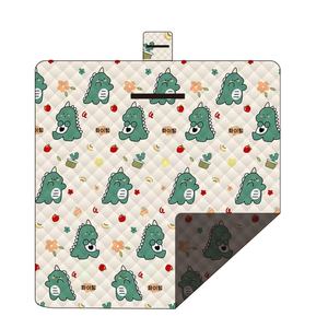 Petit dinosaure impression couvertures personnalisées pique-nique poche étanche jeter <span class=keywords><strong>couverture</strong></span> pique-nique extérieur imperméable pliable <span class=keywords><strong>couverture</strong></span> - Product Image 1