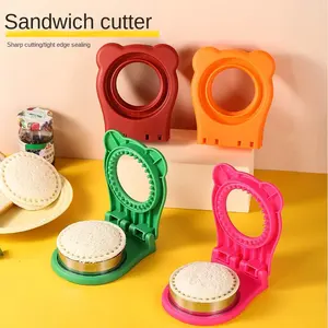 Nuevo molde <span class=keywords><strong>de</strong></span> corte <span class=keywords><strong>de</strong></span> sándwich <span class=keywords><strong>de</strong></span> acero inoxidable, herramienta para hacer pan <span class=keywords><strong>de</strong></span> bolsillo para tostadas, sándwich redondo DIY para el hogar - Product Image 1