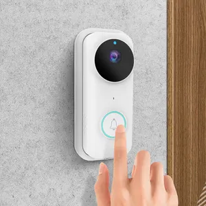 Kamera-Sicherheits system Ring Video HD-Glocke mit Kamera-Monitor-Kameras Türklingel überwachung Wireless Wifi Smart Outdoor White