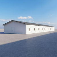 Bâtiment de dortoir pour travailleurs en structure acier préfabriquée personnalisée DAC, maison modulaire pour camp de travail, entrepôt, atelier, garage, hangar