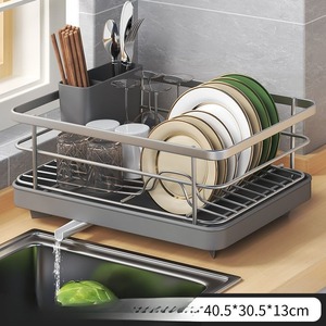 Organisateur de vaisselle de cuisine, égouttoir à vaisselle à un seul niveau, panier filtrant à eau, accessoire pour bols, égouttoir à vaisselle - Product Image 4