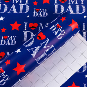 Newly designed product <b>Blue</b> Father's Day digital printed packaging <b>paper</b> - Product Image 5