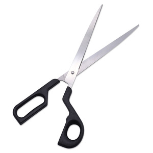 Stainless Steel <b>Sewing</b> Scissors Straight Head Black Home Use Tailor's Scissors - Product Image 3