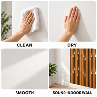 Papier peint auto-adhésif à motif de lattes de bois brun, 2,3 mm, mousse PET IXPE, pour les murs de salon et les murs de télévision