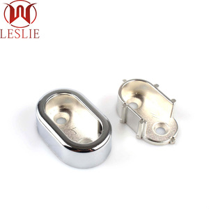 Supporto per Tubo Ovale da 16mm per Guardaroba, Porta Tubi Cromato per Accessori Armadio - Product Image 1