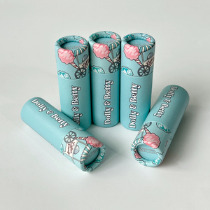 หลอดกระดาษแข็งทรงกระบอกแบบย่อยสลายได้หลอดกระดาษลิปบาล์มบรรจุภัณฑ์เครื่องสำอางหลอดลิปสติกสีเงิน - Product Image 5