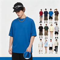T-shirt d'extérieur 4-en-1 à col ras du cou, technologique, rafraîchissant, à séchage rapide, anti-transpiration, antibactérien, avec ourlet fendu latéral et ions négatifs, pour l'été
