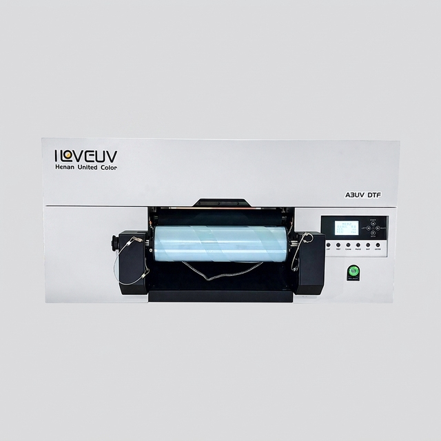 A3 Small UV DTF Printer with DX7 Printhead for AB Film Transfer Sticker Label Machine