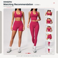 Ensemble de yoga sans couture 2 pièces : Soutien-gorge de sport dos croisé et Leggings taille haute froncés aux fesses, avec logo personnalisé, fabricant OEM d'articles de sport