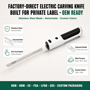 Cuchillo Eléctrico para Pan, Inalámbrico, Recargable, con Cuchilla Dentada de Acero Inoxidable, Cortador de Pan, Carga USB, Negro, Blanco, Verde - Product Image 1