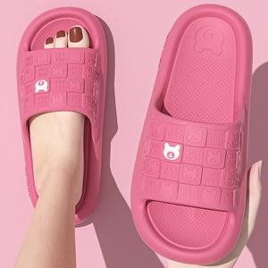 Pantuflas de Interior con Diseño de Patrones Lindos, Punta Abierta, Suela de Corcho Antideslizante, Ligeras y Acolchadas para Hombres y Mujeres - Product Image 4