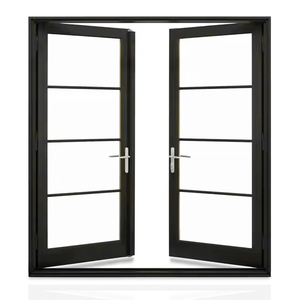 LEDOW California Design Double Swing French <strong>Patio</strong> <strong>Door</strong> Modern Aluminum Alloy Anti-Theft <strong>Security</strong> for Villas &amp; Gyms - Product Image 6