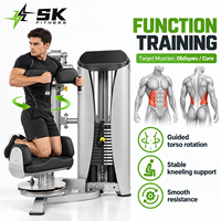 Machine à torsion rotative à genouillères SK-HST-43 pour projets de salles de sport commerciales, équipement de renforcement du tronc avec pile de poids et volume de 2,5 m³