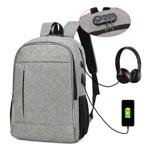 2019 impermeable multifuncional <span class=keywords><strong>de</strong></span> <span class=keywords><strong>la</strong></span> escuela anti robo mochila bolsa Anti ladrón portátil mochila con puerto <span class=keywords><strong>de</strong></span> carga USB - Product Image 1