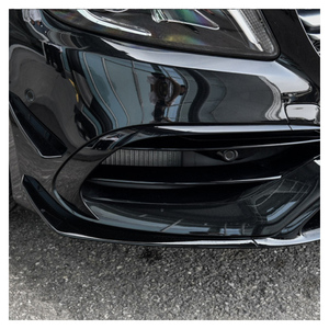 Divisor de aire delantero para <span class=keywords><strong>Mercedes</strong></span> <span class=keywords><strong>Benz</strong></span>, alerón negro brillante, Clase A, W176, A250, A45, AMG, 6 uds. - Product Image 4