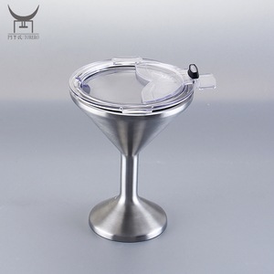 Fabricants de verres à cocktail en acier inoxydable durables, résistants aux chutes, au design contemporain personnalisé, pour verres à vin, gobelets, martini - Product Image 1