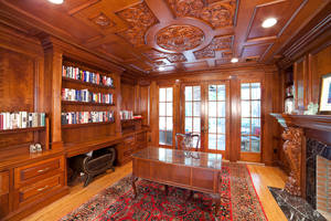 Bibliothèques résidentielles en chêne meuble européen italien antique français noyer bibliothèque en bois massif bibliothèque - Product Image 3