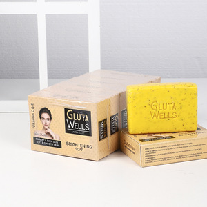 OEM Private Labels Handmade Cold Process Turmeric Lemon Kojic Acid Bar <b>Soaps</b> for Bath and Face - Product Image 3
