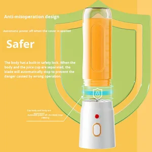 Điện Máy xay sinh tố Máy ép trái cây USB nhanh có thể sạc lại máy trộn trái cây tươi Máy xay cầm tay đa chức năng cup Lắc SMOOTHIE MAKER - Product Image 2