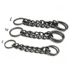 Adjustable And Durable Quick Release Metal Chain Martingale Dog Chain Collar For Pet Training