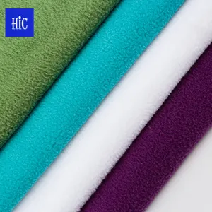 HIC 100% polyester double sided polar fleece 320gsm warm recycled polar fleece fabric suitable for winter clothing