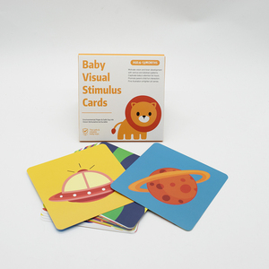 Cartes visuelles noir et blanc pour nouveau-nés 0-12 <span class=keywords><strong>mois</strong></span> Stimulation des couleurs à fort contraste Culture Cartes sensorielles avancées pour bébés - Product Image 3