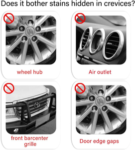 Cepillos de Limpieza para Autos con Cerdas Suaves y Mango, Portátiles, para Eliminar el Polvo y Detallar Ruedas y Neumáticos - Product Image 2