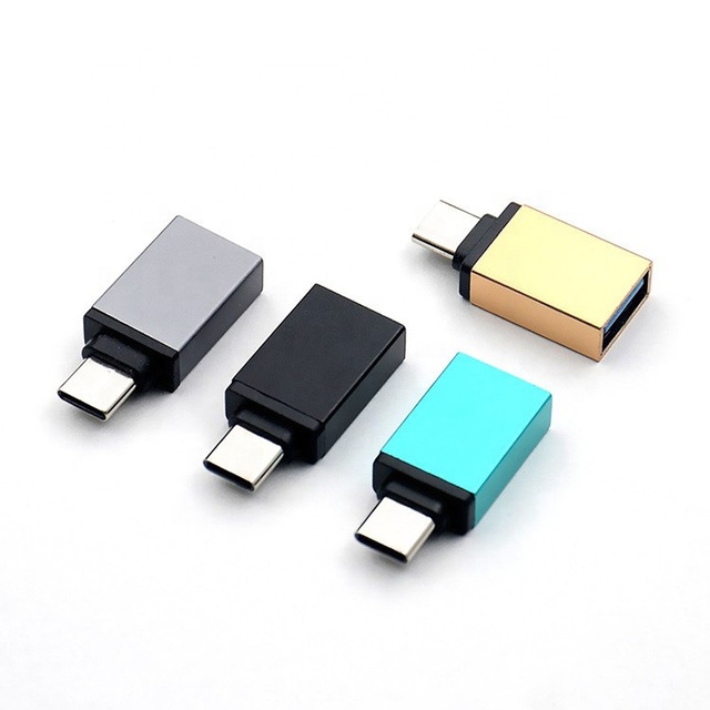 JZ Aluminum Alloy USB Type C to USB 3.0 OTG Converter Adapter for Android & Laptops