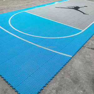 Losetas para Cancha de Baloncesto de Exterior de 20x25 Pies, Media Cancha, con Patrón <span class=keywords><strong>Jordan</strong></span>, para Patio Trasero - Product Image 5