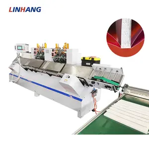 Notebook Making Machine LINHANG LH-ESM600 Automatic End Papering and Page Insert Machine for hard cover book