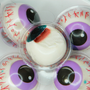 Gomitas de Ojos Moradas al por Mayor, Personalizadas para Fiestas, Se Acepta OEM, Dulces con Sabor Dulce y Certificado Halal - Product Image 1