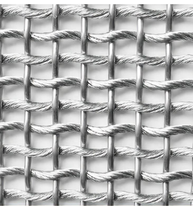 Revêtement mural en maille tissée décorative en acier inoxydable tressé couleur cuivre, léger, découpe sur mesure, pour écran <span class=keywords><strong>métallique</strong></span> architectural - Product Image 5