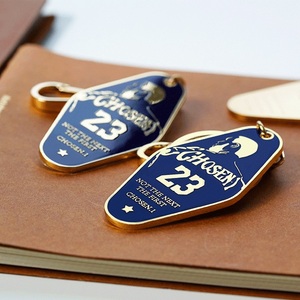 Khuyến Mại Kim Loại Charms Quà Tặng Kinh Doanh Cứng Mềm Men Motel Keychain Biểu Tượng Tùy Chỉnh Kẽm Hợp Kim Thẻ Chìa Khóa Khách Sạn - Product Image 5