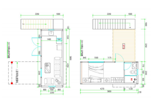 บ้านพักสำเร็จรูปแบบสองชั้นขนาด 20 ฟุต รุ่น Apple Cabin BungalowTiny Hotel พร้อมกระจกพาโนรามา สำหรับโฮมสเตย์และพื้นที่สำนักงาน ออกแบบตามสั่งสำหรับการค้าข้ามพรมแดน - Product Image 5