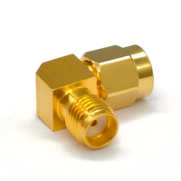 Adaptateur coaxial RF haute fréquence SMA-JWK, connecteur à angle droit en cuivre pour ondes millimétriques 50 Ohm, 10 MHz-18 GHz, VSWR 1.25:1