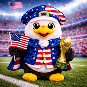 Mascotte in Peluche ODM (Cotone PP, Peluche Corto) per Calcio, Basket, Rugby - Maglie Personalizzate, Bandiere Nazionali 31-50cm, Età 5+ - Product Image 2