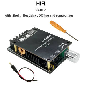 เครื่องขยายเสียงดิจิทัล <span class=keywords><strong>ZK</strong></span>-<span class=keywords><strong>1002</strong></span> <span class=keywords><strong>HIFI</strong></span> TPA3116 5.0,บอร์ดสเตอริโอแอมป์ขยายเสียง100W + 100W สำหรับโฮมเธียเตอร์ - Product Image 2