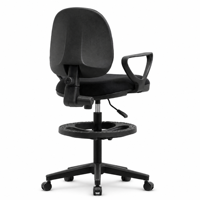 Chaise de bar/tabouret ergonomique moderne pour bureau, base en nylon, confort amélioré pour le personnel, mobilier essentiel pour les réunions
