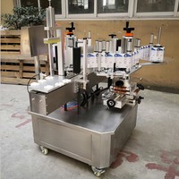 Étiqueteuse de bouteilles semi-automatique pour dispositif d'étiquetage de pot de pot en plastique collant la cruche de boîtes cosmétiques