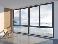 Ventanas Abatibles Horizontales de Aleación de Aluminio Modernas, Resistentes a Huracanes, Insonorizadas y de Eficiencia Energética