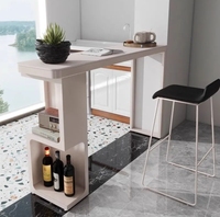 Accueil Balcon contre le mur, Table haute, Table de comptoir de bar simple et facile