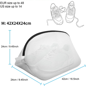 Bolsa de malla engrosada para lavar zapatos en lavadora, protector de calzado, antideformación, para el hogar y muebles, 1 unidad - Product Image 4