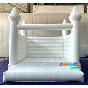 Castillo Inflable Blanco Comercial para Exteriores, Trampolín para Niños, Castillo Inflable Grande Blanco para Bodas con Tobogán - Product Image 2