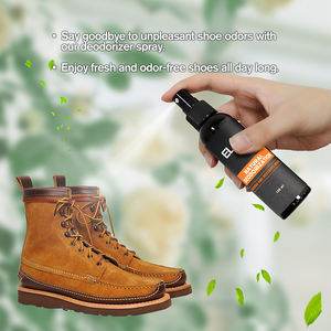 Kit de limpieza de <span class=keywords><strong>zapatos</strong></span> de 150ml al por mayor de fábrica, limpiador de zapatillas con cepillo de gamuza, spray impermeable de 120ml y spray desodorante de 120ml - Product Image 5