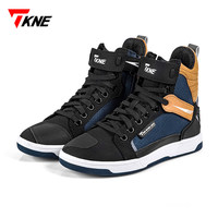 Chaussures de moto TKNE pour hommes, toutes saisons, anti-chute, respirantes, bottes de motard en coton, antidérapantes, décontractées, pour la course hors route