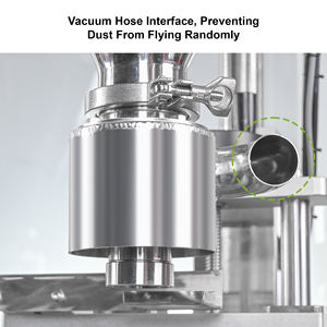 เครื่องบรรจุผงแบบอัตโนมัติสองหัวพร้อมสายพานลำเลียงและฝาครอบป้องกัน สำหรับอาหาร เครื่องเทศ นมผง - Product Image 5