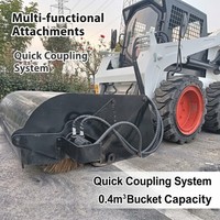 Premium Gebrauchter Lader 0,4m³ Schaufel 744kg Traglast 36,4kW Motor 2,62T Gewicht Kompakt Mehrzweck für Bauarbeiten