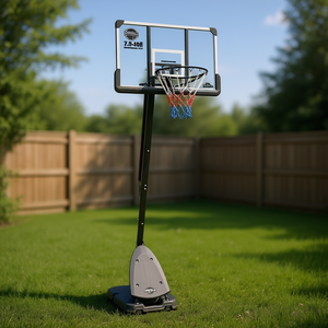 Canestro da Basket Hasuma Regolabile in Altezza 7.5-10ft, Portatile per Allenamento all'Aperto con Ruote e Base Stabile - Product Image 2