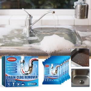 Limpiador de inodoros domésticos y fregaderos de cocina Polvo de desbloqueo de tuberías para drenaje y plomería Eficaz en tuberías obstruidas - Product Image 2
