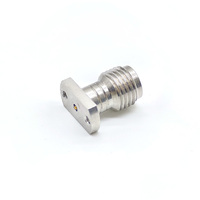 Konektor Koaksial RF Wanita DC-40GHz 2.92mm 50 Ohm Baja Tahan Karat Tanpa Solder Peluncuran Vertikal
